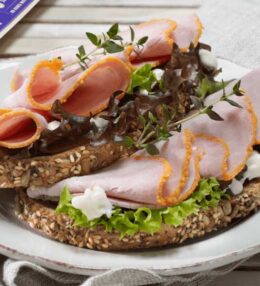 Open Brown Bread Sandwich