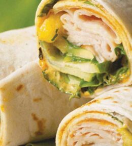 Ham Mango and Avocado Wrap