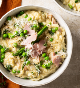 Carroll’s Ham and Pea Risotto
