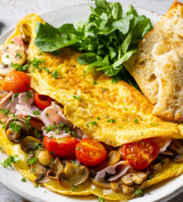 Ham, Tomato & Mushroom Omelette