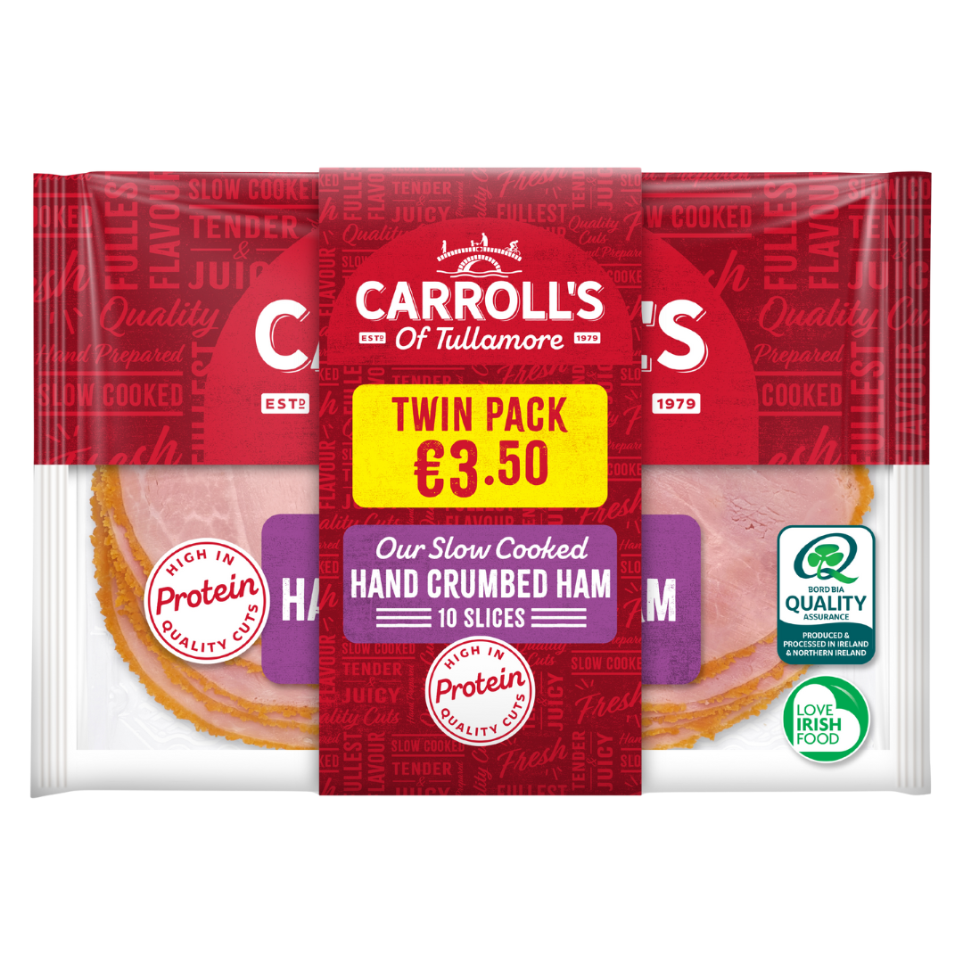 Carroll's Slow Cooked Crumbed Ham 80g Twin Pack