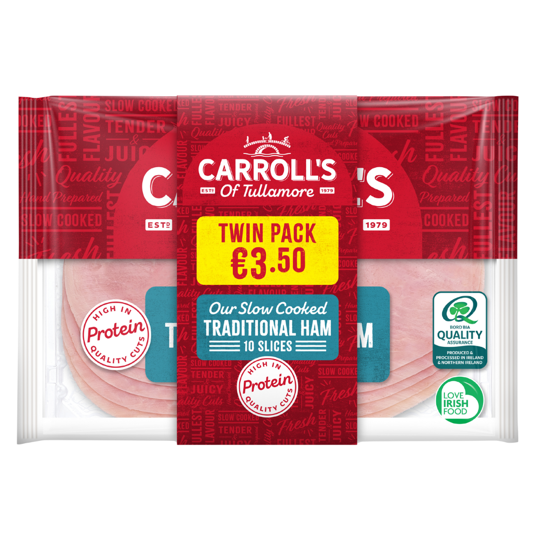 Carroll's Slow Cooked Trad Ham 80g Twin Pack
