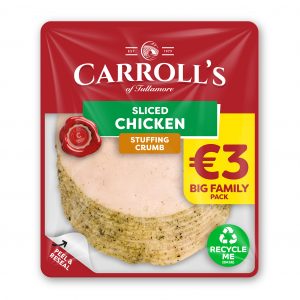 €3 Carroll's Value Crumbed Chicken 3D